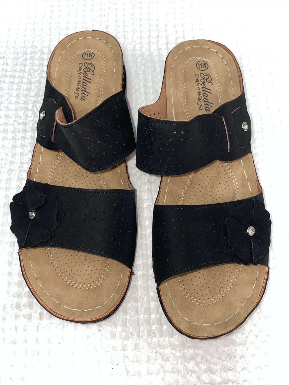 BELLADIA COMFORT WIDE FIT SLIDE SANDALS FTL-05-123